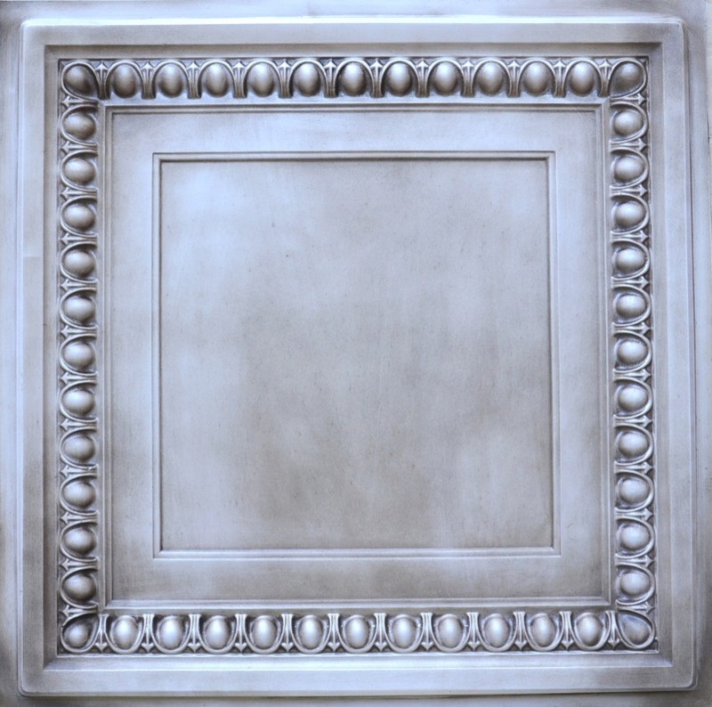 Cambridge - Faux Tin Ceiling Tile - 24"x24" - #DCT 06 (Antique White)