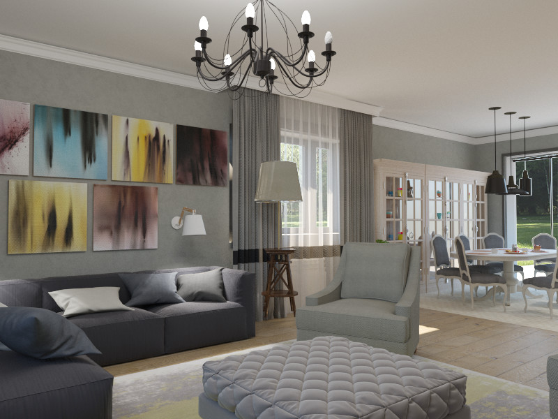 Частный дом в серых оттенках