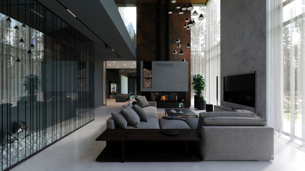 Интерьеры виллы под Тулой.