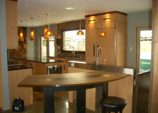 Transitional home design photo in Denver