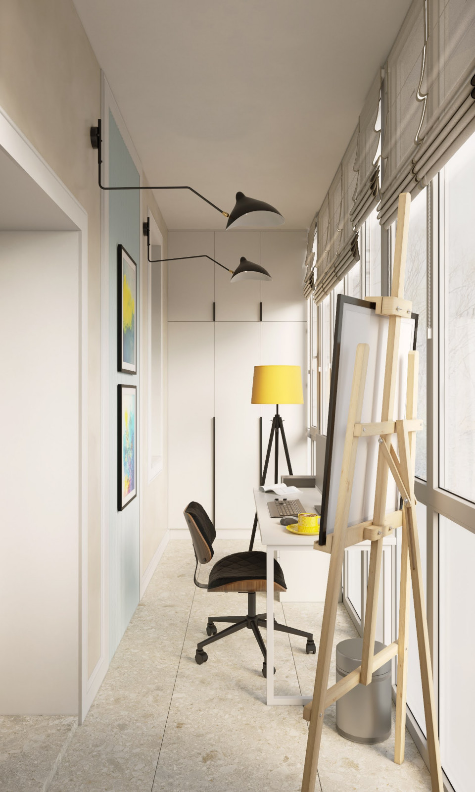 Встроенный шкаф для хранения личных вещей