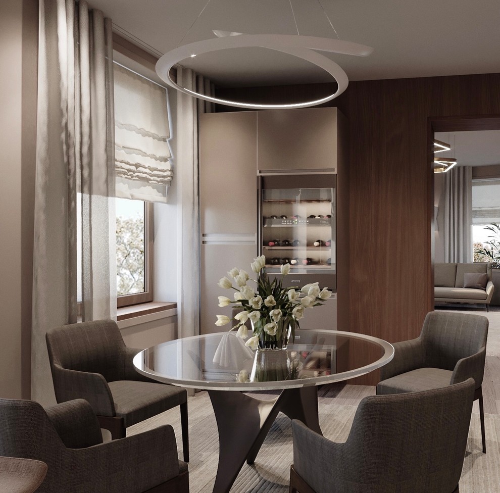 Интерьер двухуровневой квартиры в Калининграде.