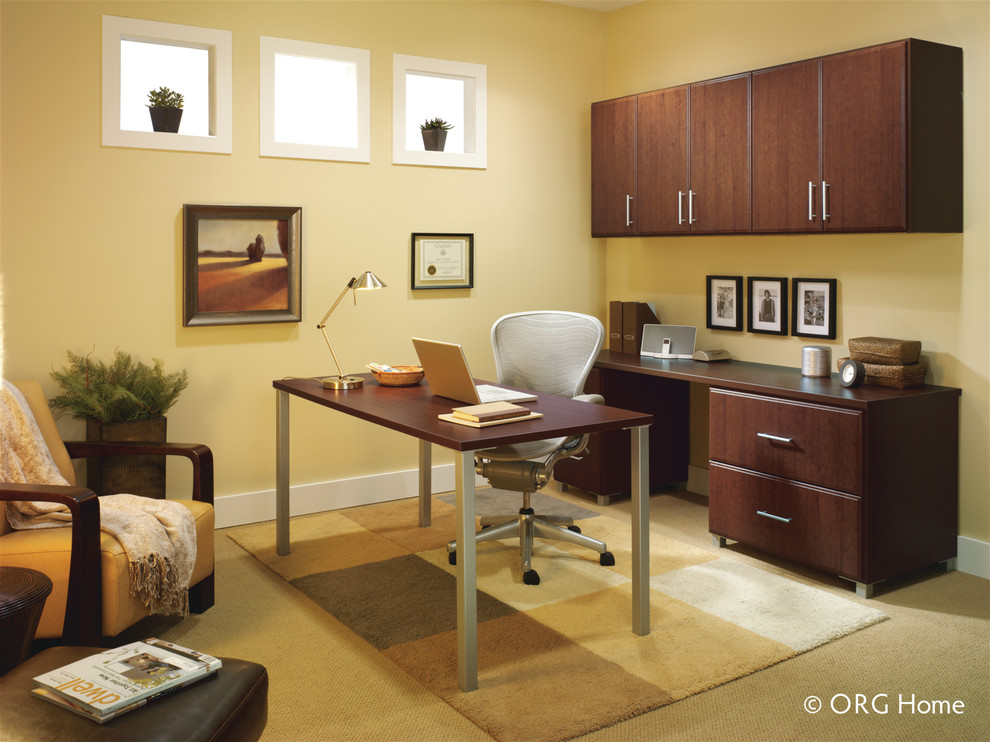 Transitional home office in Baltimore.