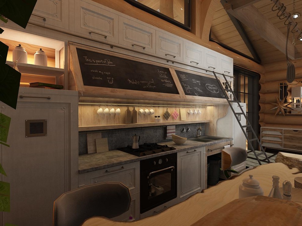 Проект, интерьер бани из бревна