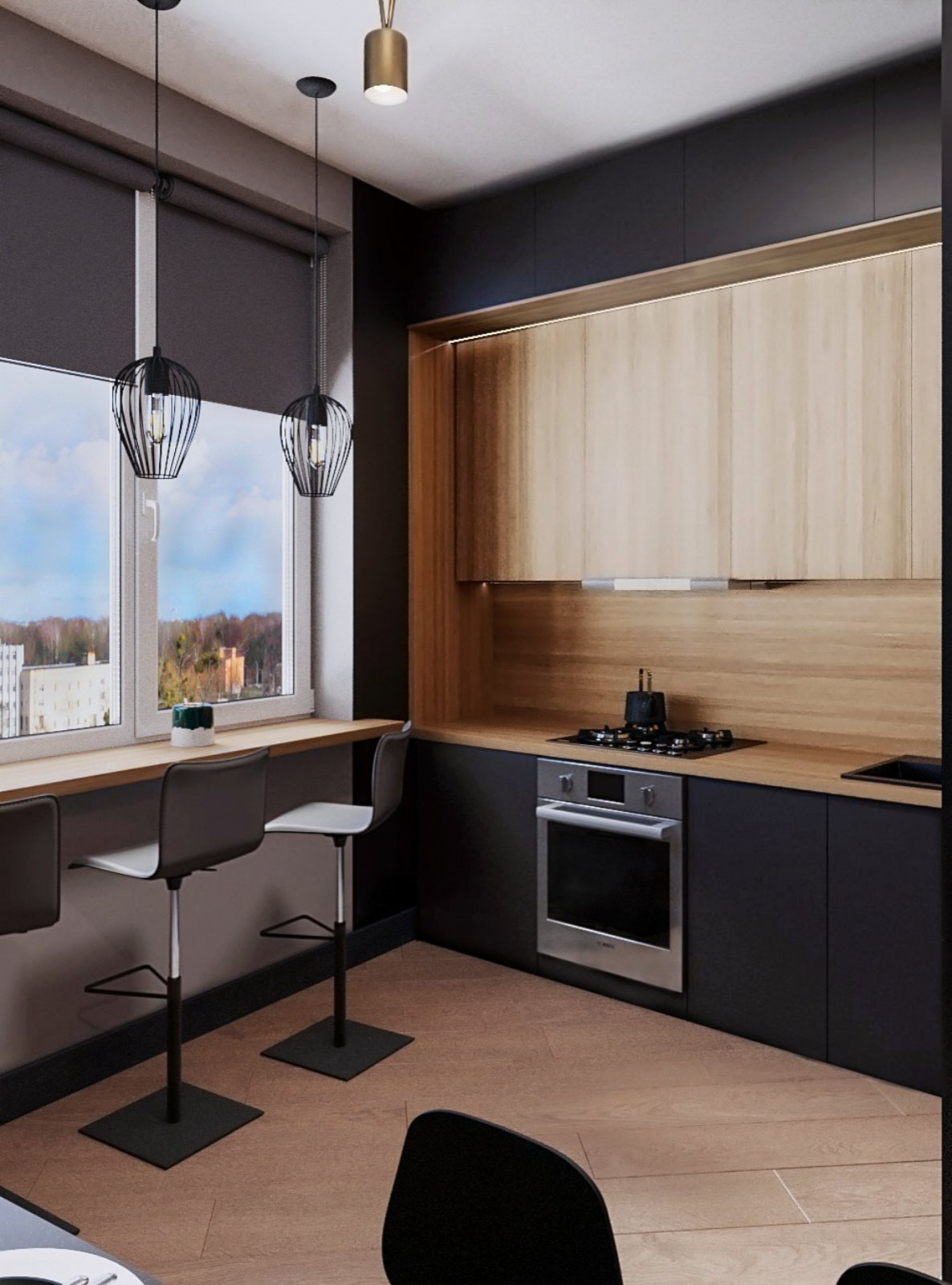 Интерьер для квартиры со сложной планировкой