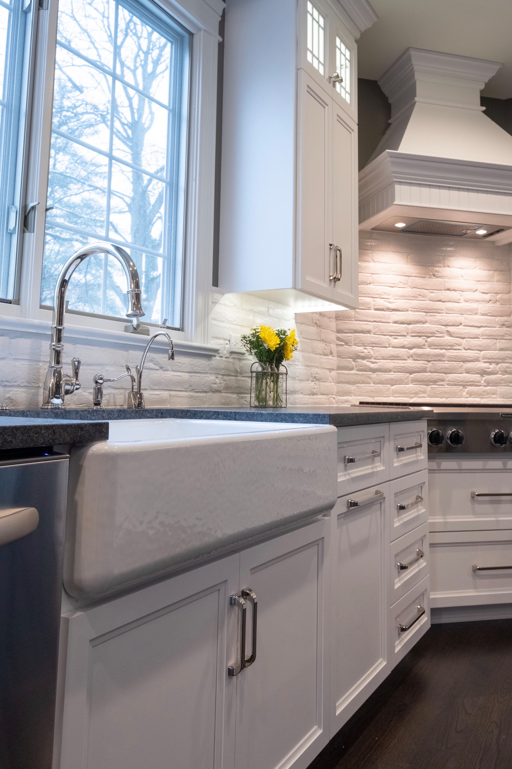 Farmhouse Kitchen, Home Bar and Mudroom