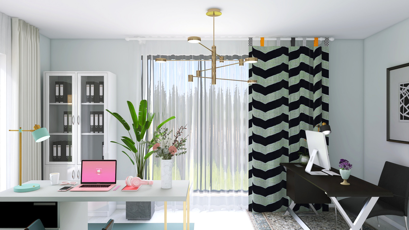 Рабочий кабинет для двоих