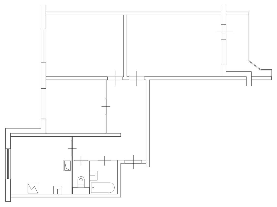 Дизайн 3-комнатной квартиры 75 кв.м. серии П-3М, м. Юго-Западная