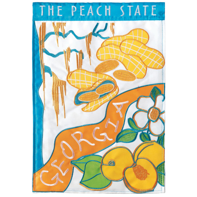 Flag Double Applique Peach State Ply Garden Traditional