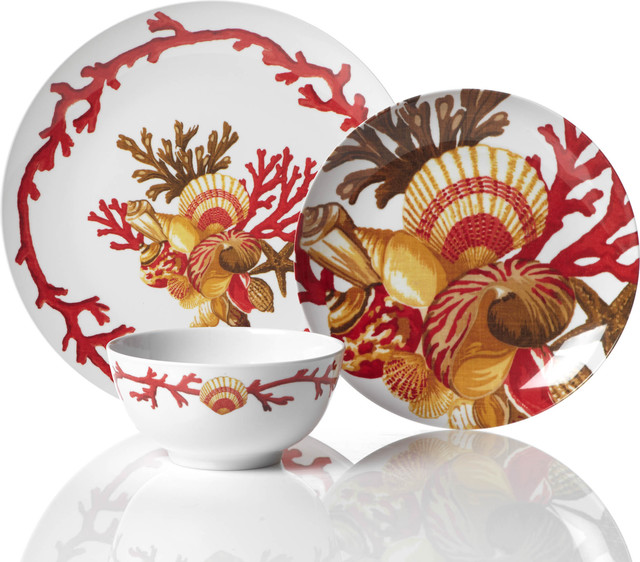 Del Mar Dinnerware Coral