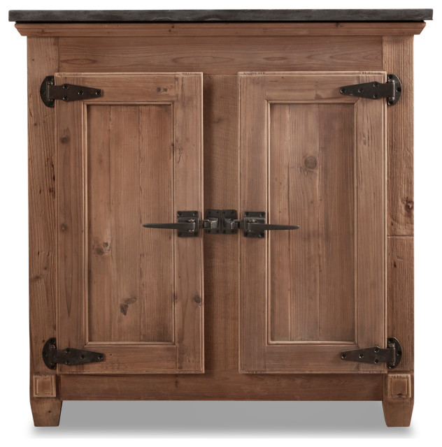 36" Reclaimed Pine Single Bath Vanity Bathroom Vanities And Sink