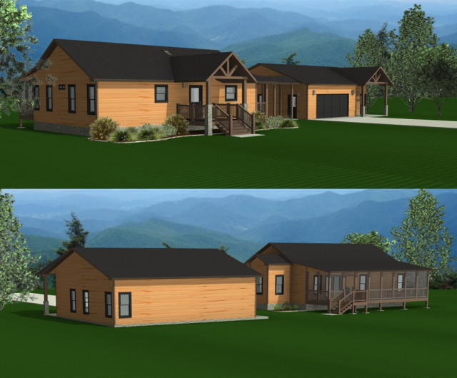 Mountain Time Addition rustic-rendering