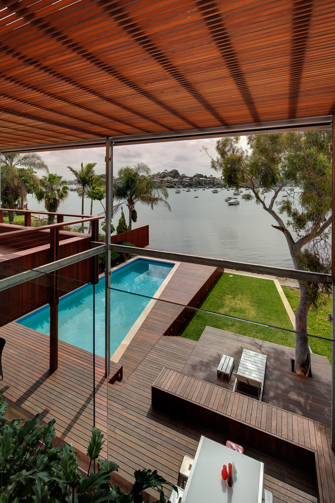 Design ideas for a contemporary lap pool in Sydney.