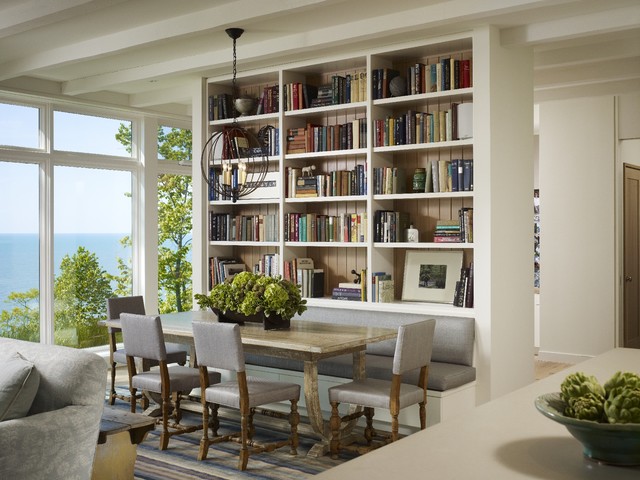 Living Room transitional-dining-room