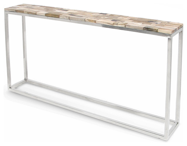 Slimline Console Table lakota industrial loft petrified wood cream slim console table Slimline Console Table lakota industrial loft petrified wood cream slim console table