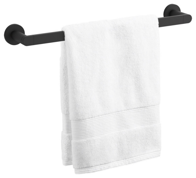 Kohler Composed 18 Towel Bar Matte Black Contemporary Towel Bars
