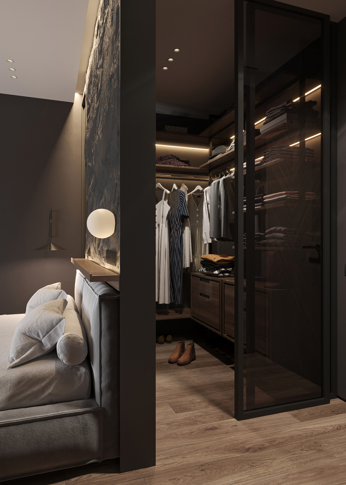 Вид на гардероб