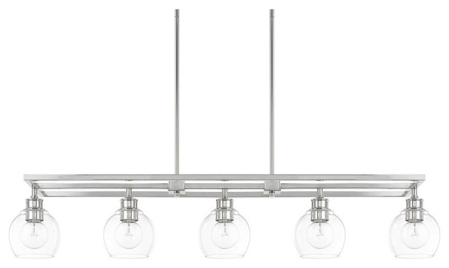 Capital Lighting Mid-Century 5-LT Island 821151PN-426 - Polished Nickel