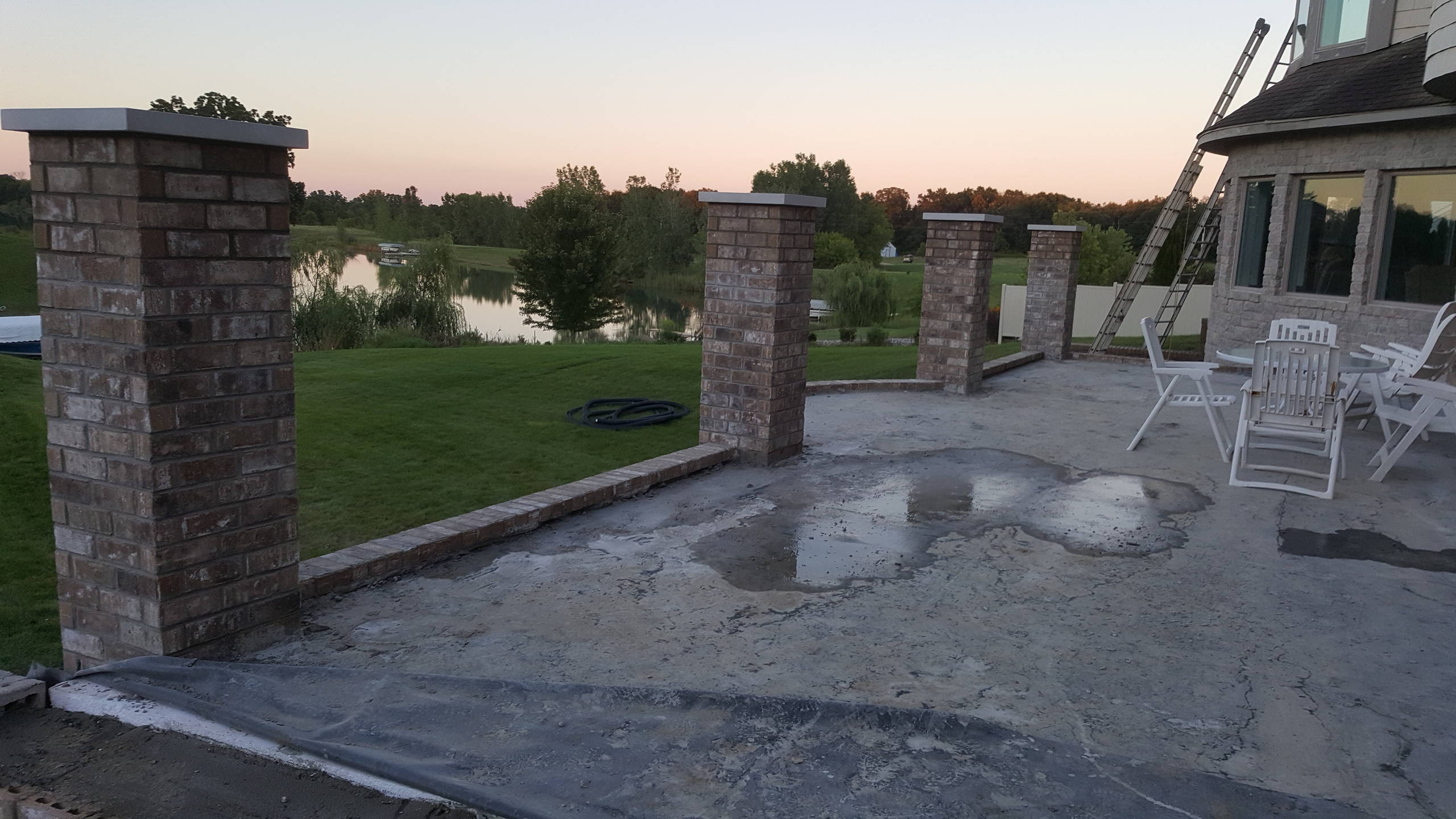 Custom Steel-Cement Raised Deck