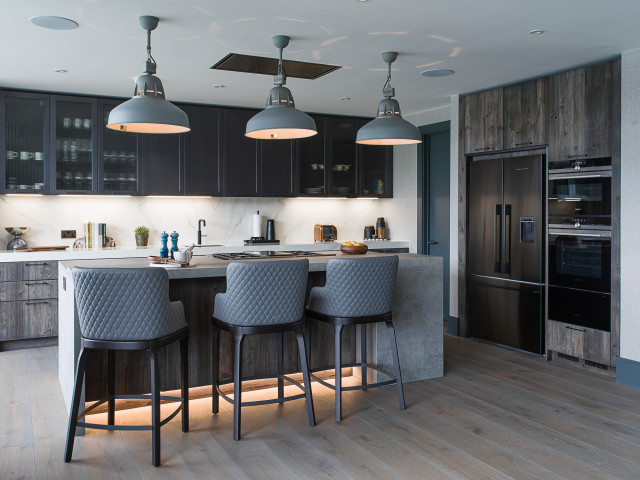 Modern, Rustic Industrial Kitchen classique-chic-cuisine