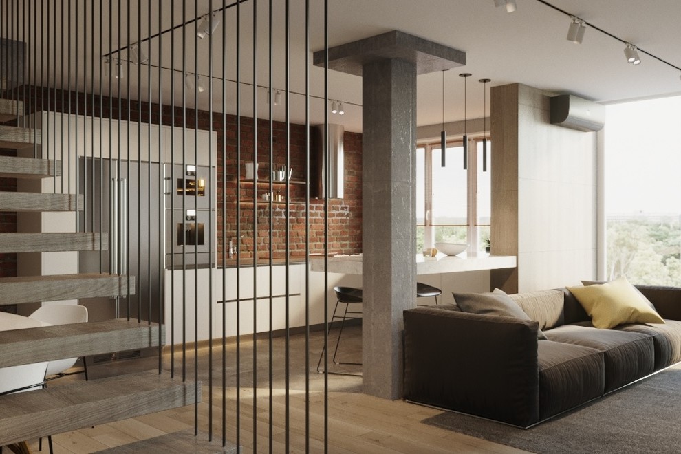 Дизайн - проект двухуровневой 4 к.кв 100 м2 в ЖК "Изумрудный"