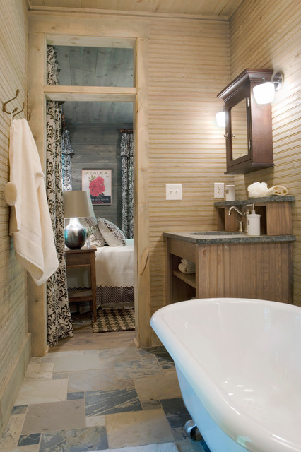 Carolina Jessamine Cottage Rustic Bathroom Atlanta By Our