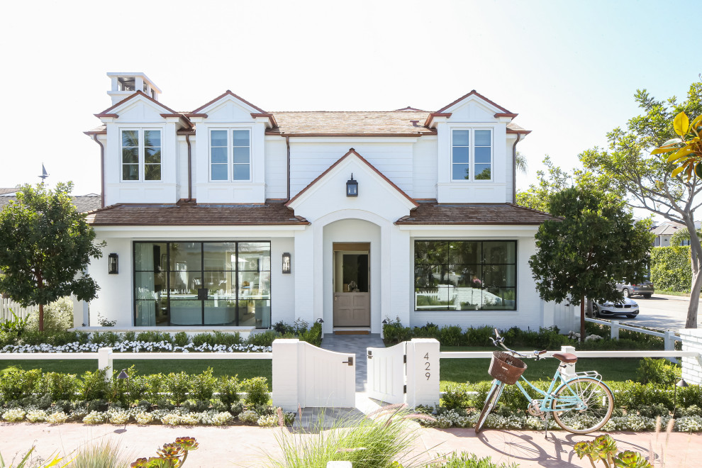 Photo of a beach style exterior in Orange County.