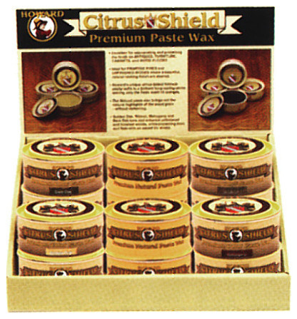 12 Pack Assorted Howard Citrus Shield Paste Wax Assortment 11oz
