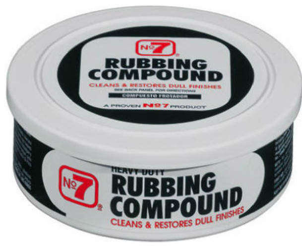NO7 08610 HeavyDuty Rubbing Compound Paste, 10 Oz, 10 oz Stains And