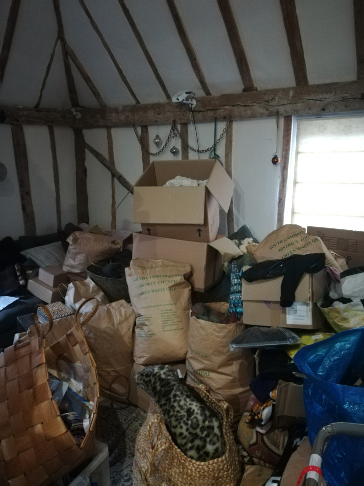 Cottage Lounge decluttering and organizing