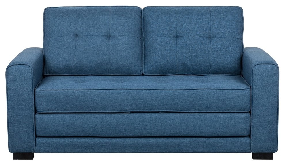 Duke Love Seat Bed Transitional Sleeper Sofas by us pride