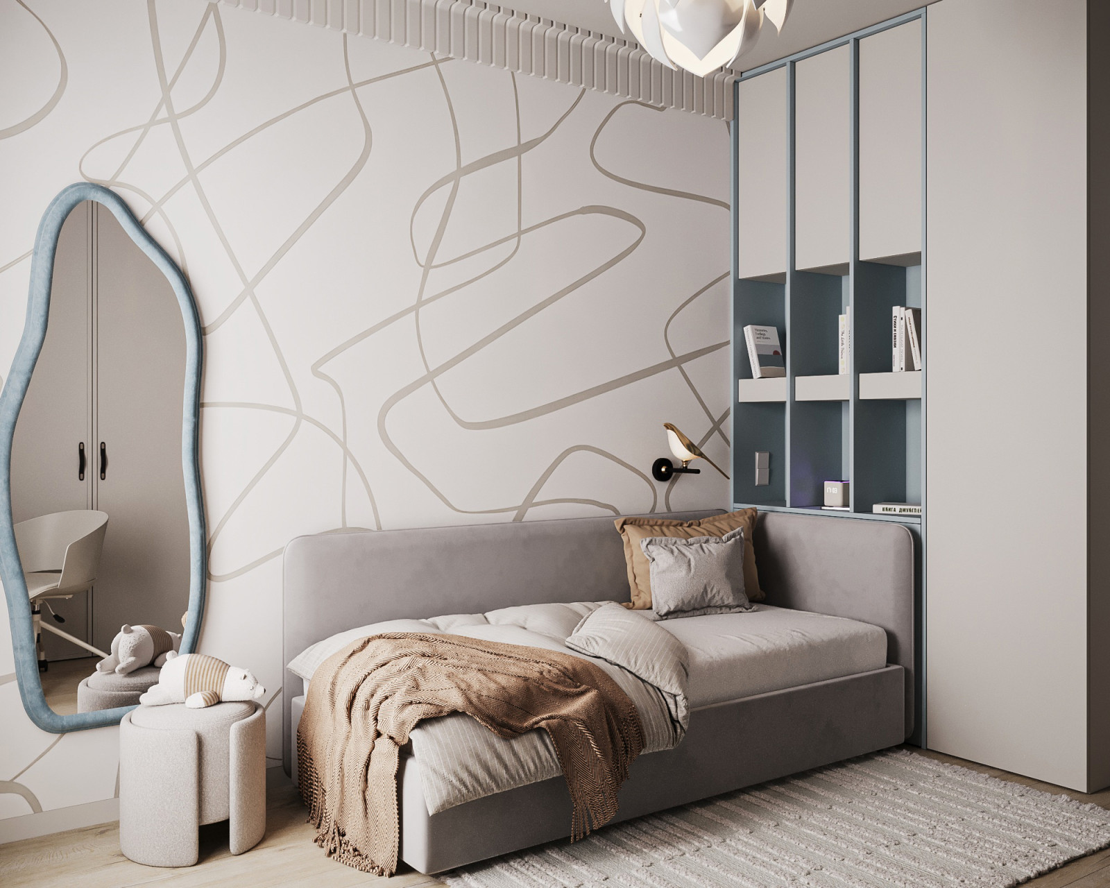 Дизайн-проект 3х-комнатной квартиры в "ЖК БелАрт", 78 кв.м