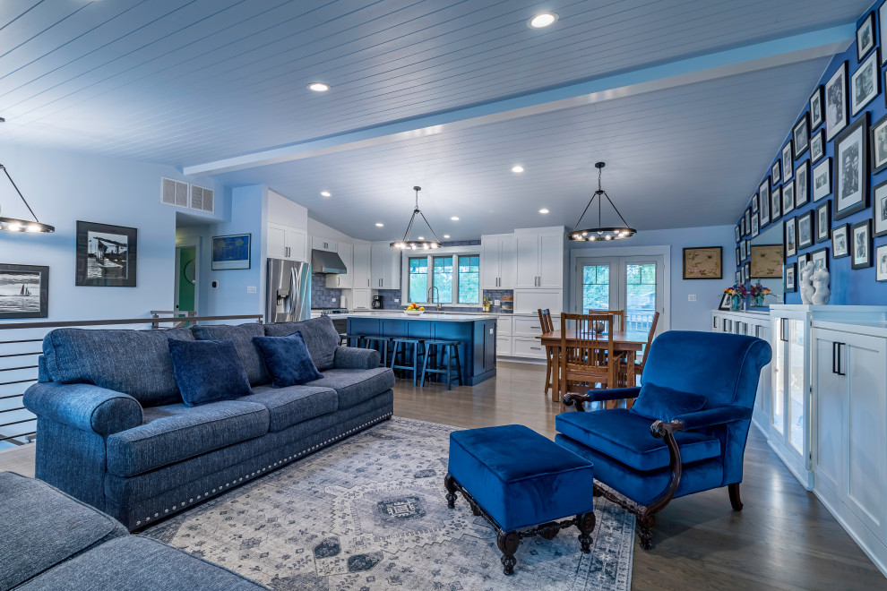 Blue Bliss Open Kitchen Reno