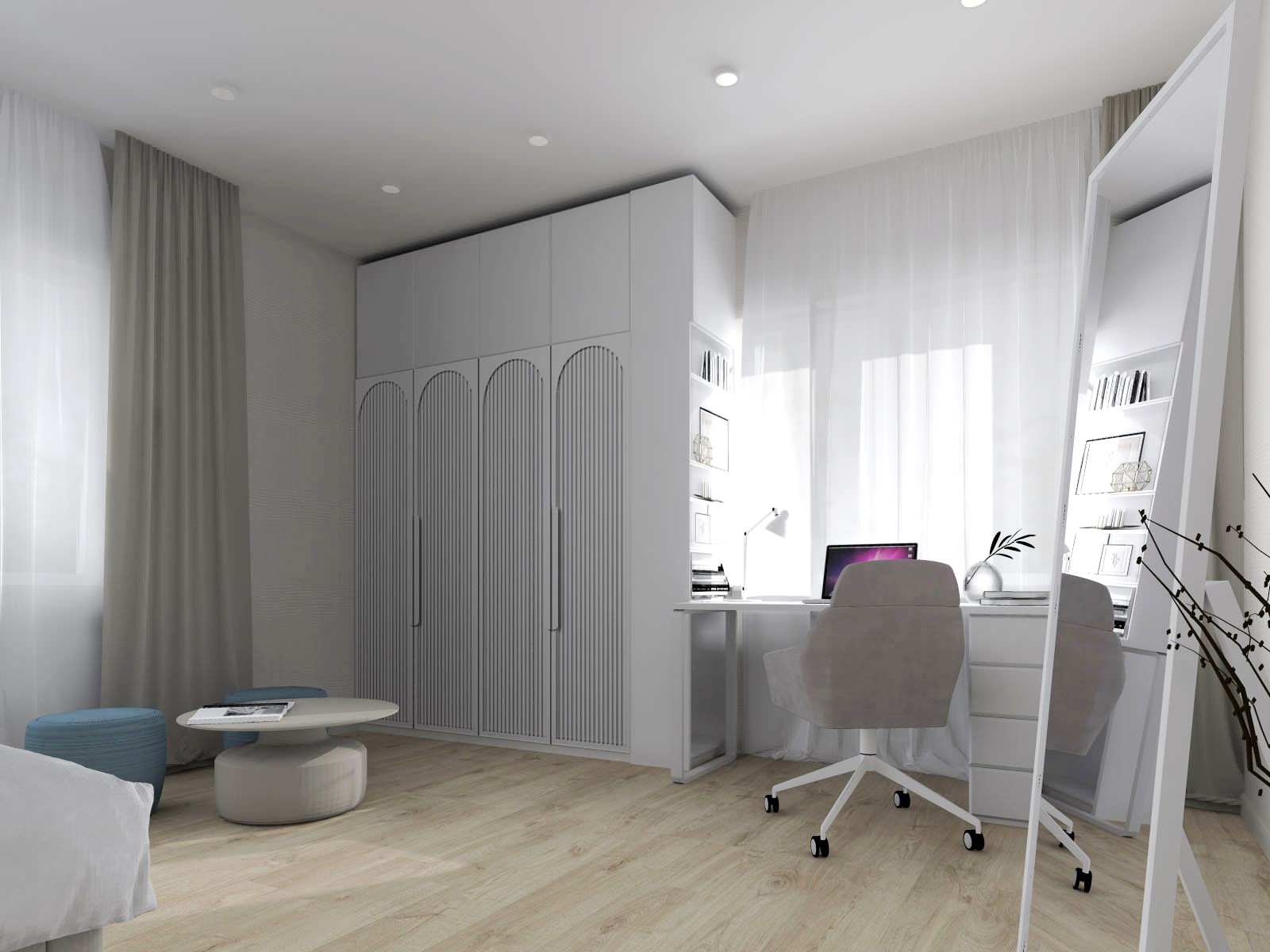 КП Лебединский, пос. Сокол, Жилые комнаты 62 м2 в загородном доме