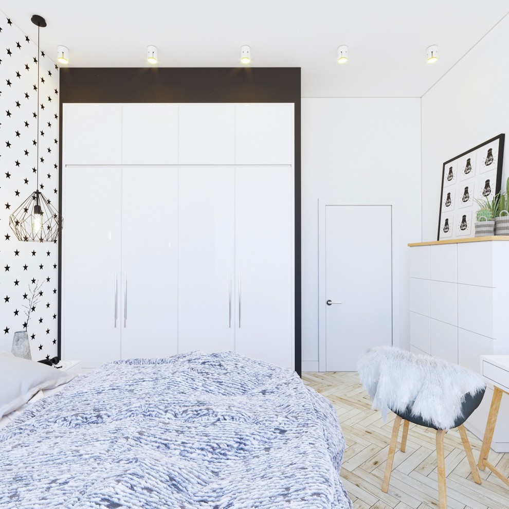 Спальня в скандинавском стиле