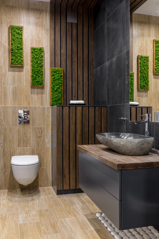 Кухня-гостиная с зеленью