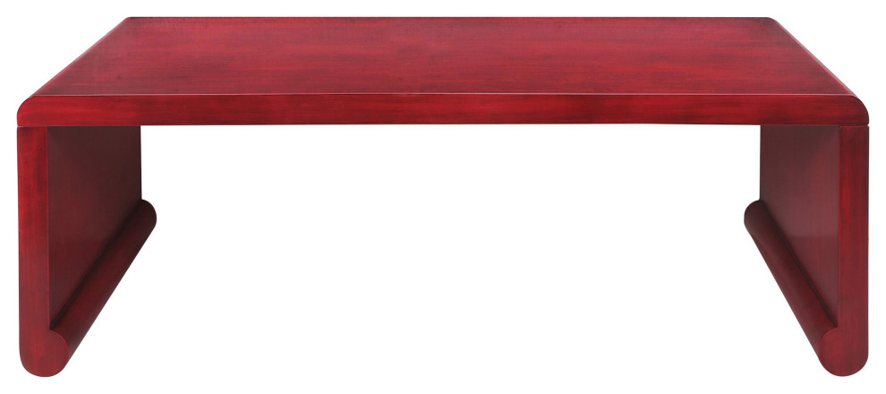 Dann Foley Lifestyle Chow Coffee Table Red Wash Finish