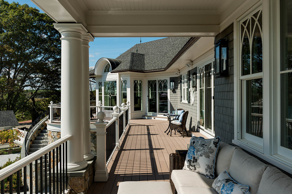 Photo of a traditional deck in Boston.
