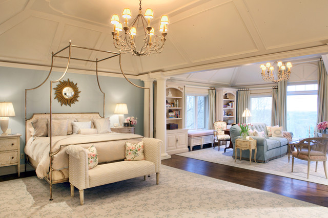 Franklin Lakes French Manor contemporaneo-dormitorio