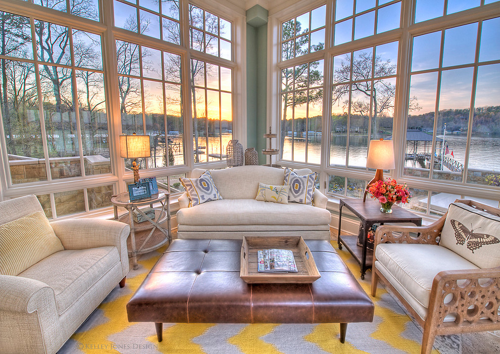 Photo of an eclectic sunroom in Nashville.