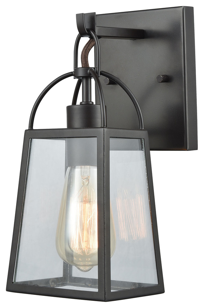 Modern Farmhouse 1 Light Vanity Light in Oil Rubbed Bronze