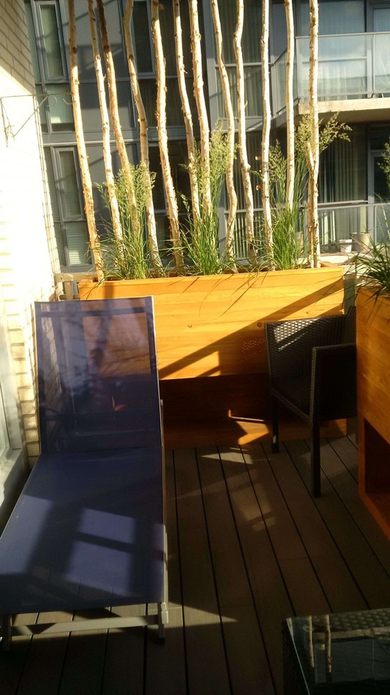 Example of a mid-sized trendy home design design in Toronto