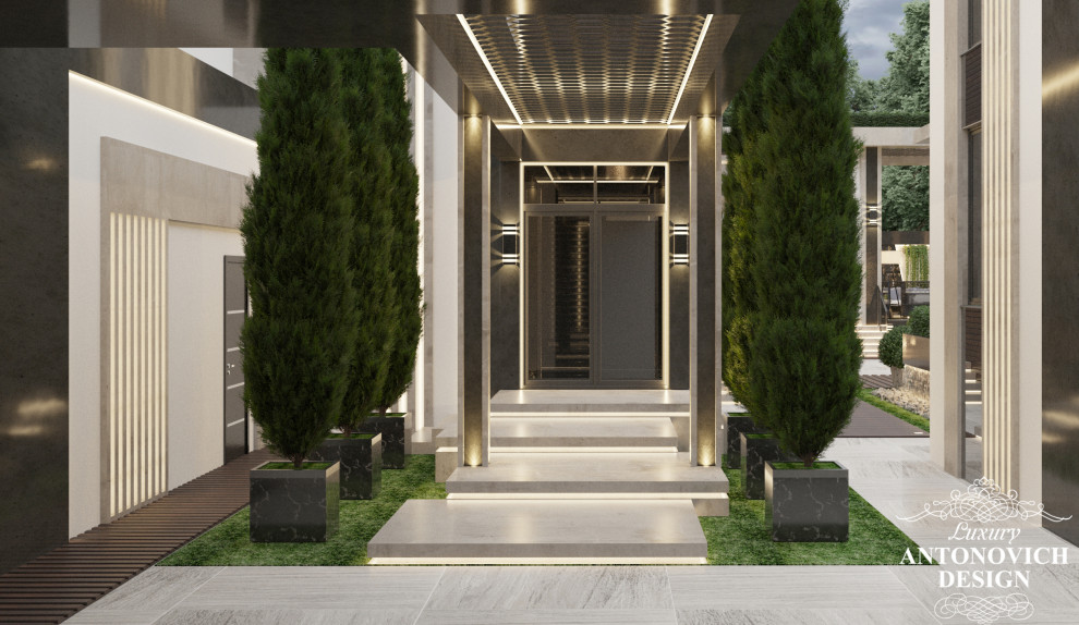 Дизайн-проект экстерьера современного дома