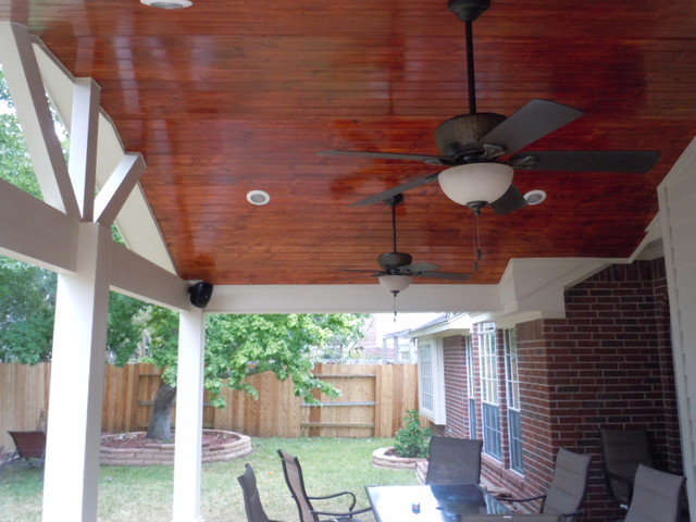 Patio Cover Ceiling Options Traditional Patio Houston