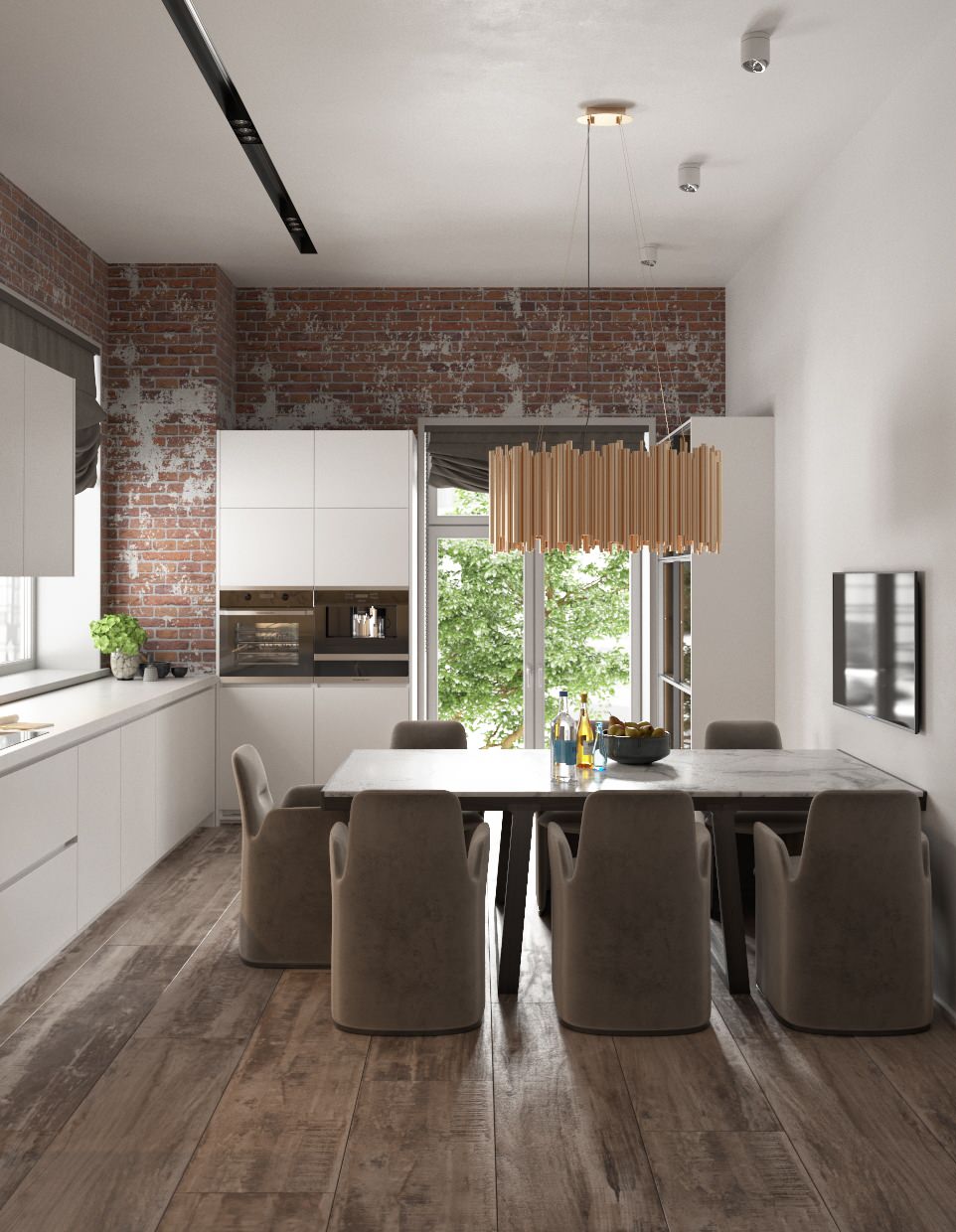 Дизайн интерьера "Аристократический лофт"