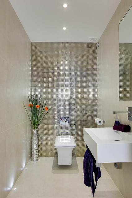 Bibliotheque Project - Modern Country Home, Herts contemporary-toalett