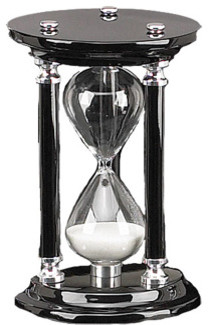 Black 10-Minute Hourglass