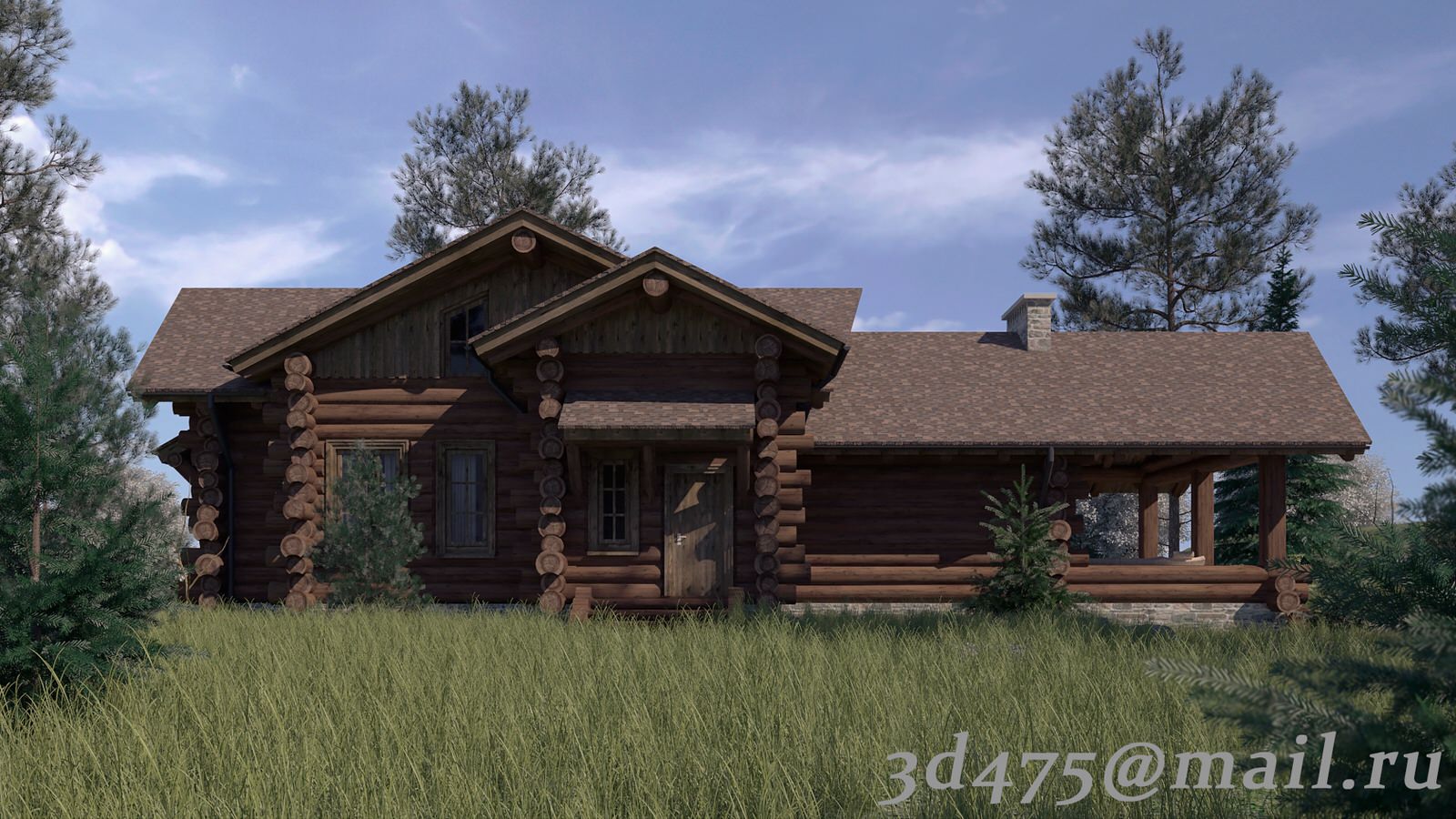 проект дома, ручная рубка.