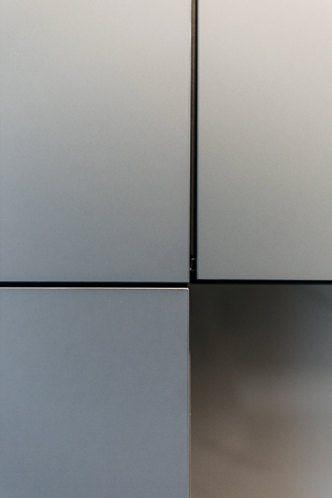 Угловая кухня с фасадами Fenix