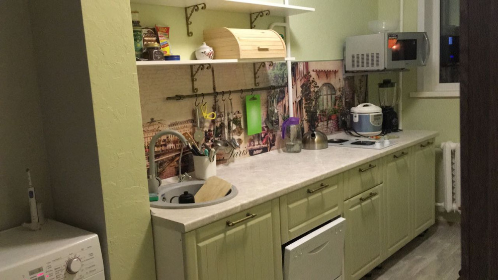 Маленькая кухня Прованс 4,5 м.кв.